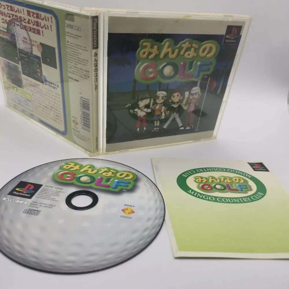 Minna no Golf Japan Import (Sony PlayStation 1, 1997) - Japanese Version